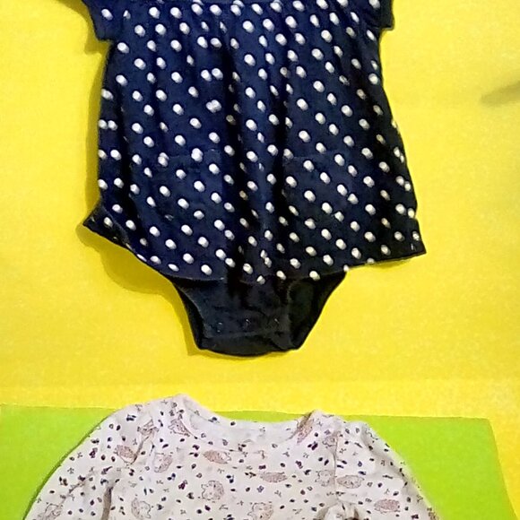 Carter's polka dot outfit & wonder nation top 12m - Picture 1 of 7